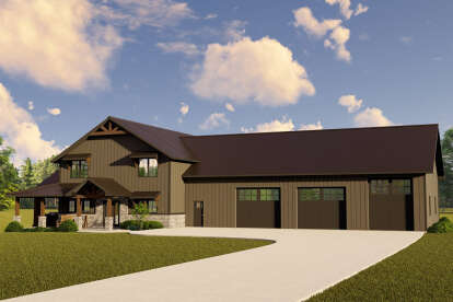 3 Bed, 3 Bath, 2779 Square Foot House Plan - #5032-00174