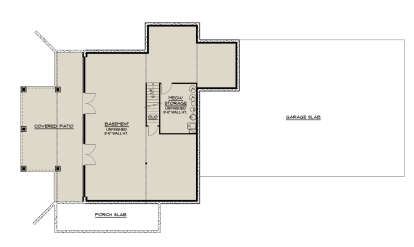 Basement for House Plan #5032-00174