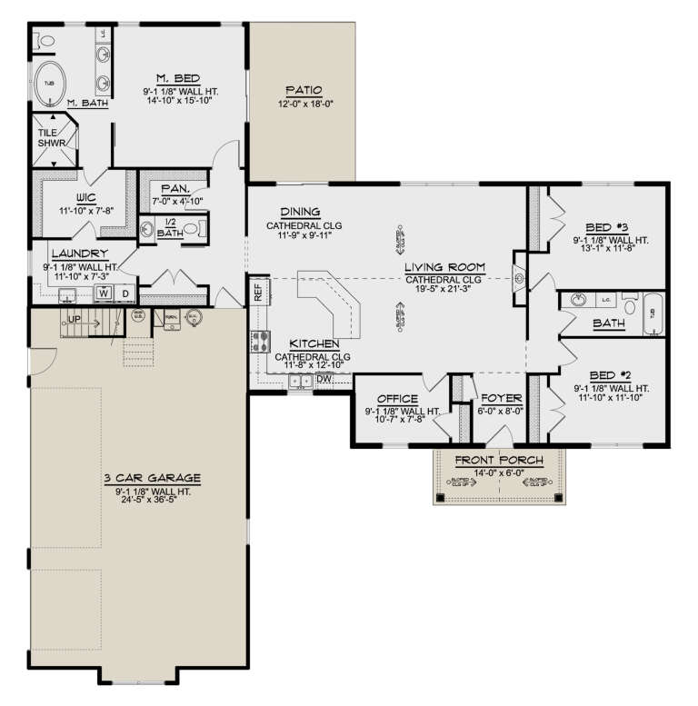 House Plan House Plan #27717 Drawing 1
