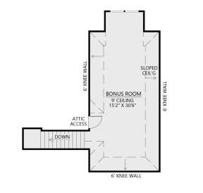 Bonus Room for House Plan #4534-00083