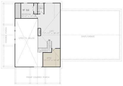 Second Floor for House Plan #699-00323
