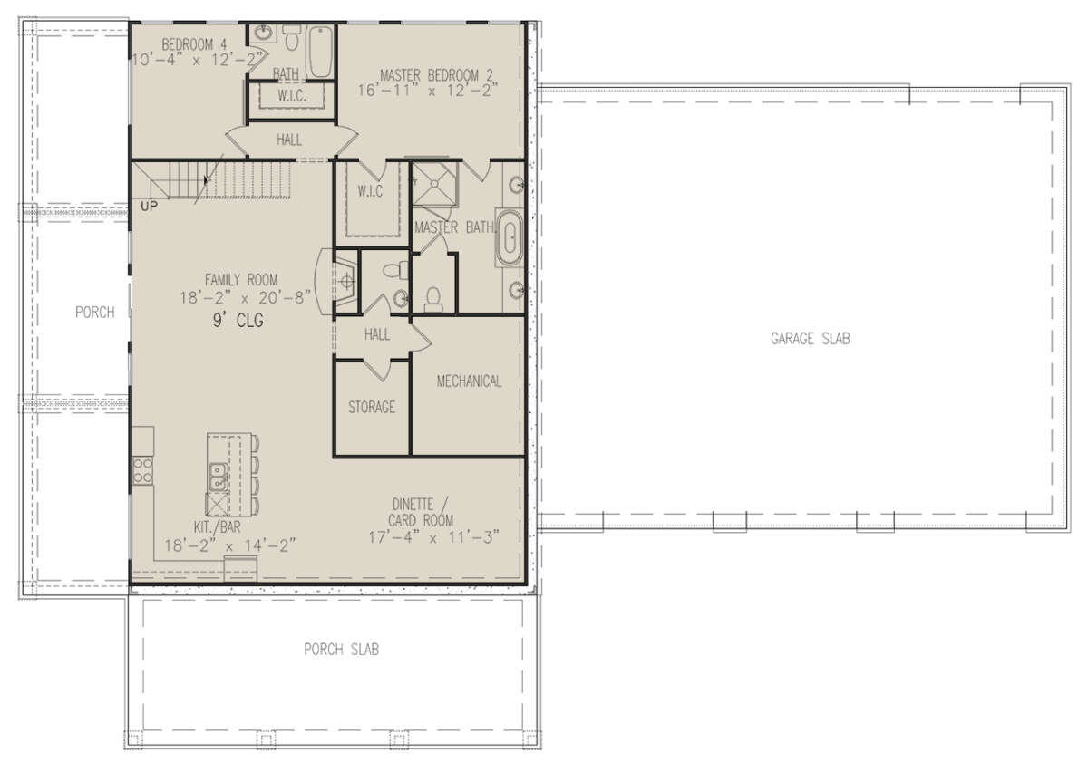 Basement for House Plan #699-00323