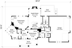 Main Floor for House Plan #098-00025