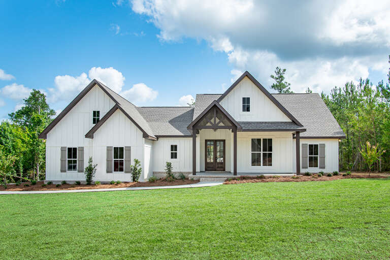 Modern Farmhouse House Plan #041-00299 Elevation Photo