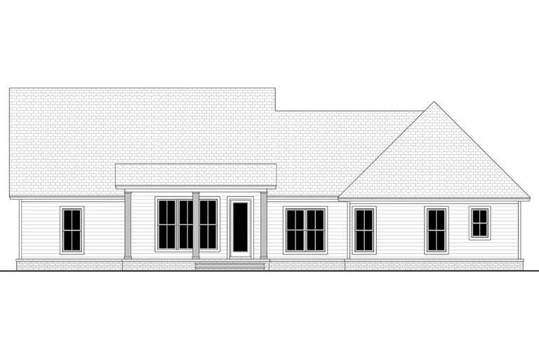 Modern Farmhouse House Plan #041-00299 Elevation Photo