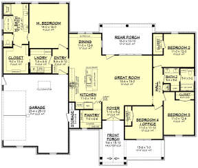 Main Floor  for House Plan #041-00299