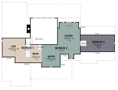 Second Floor for House Plan #9401-00116