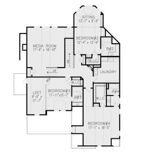 Second Floor for House Plan #699-00325