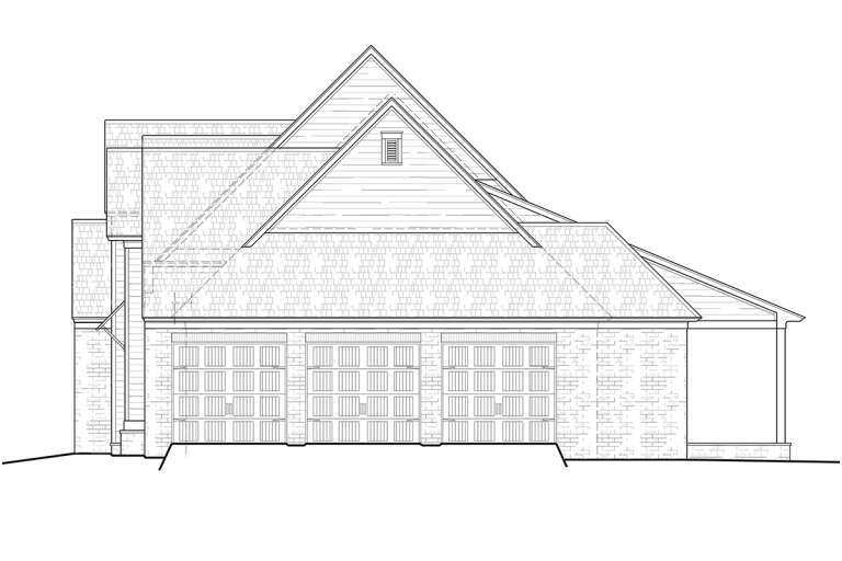 European House Plan #5995-00014 Elevation Photo