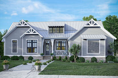 Cottage House Plan #5995-00015 Elevation Photo