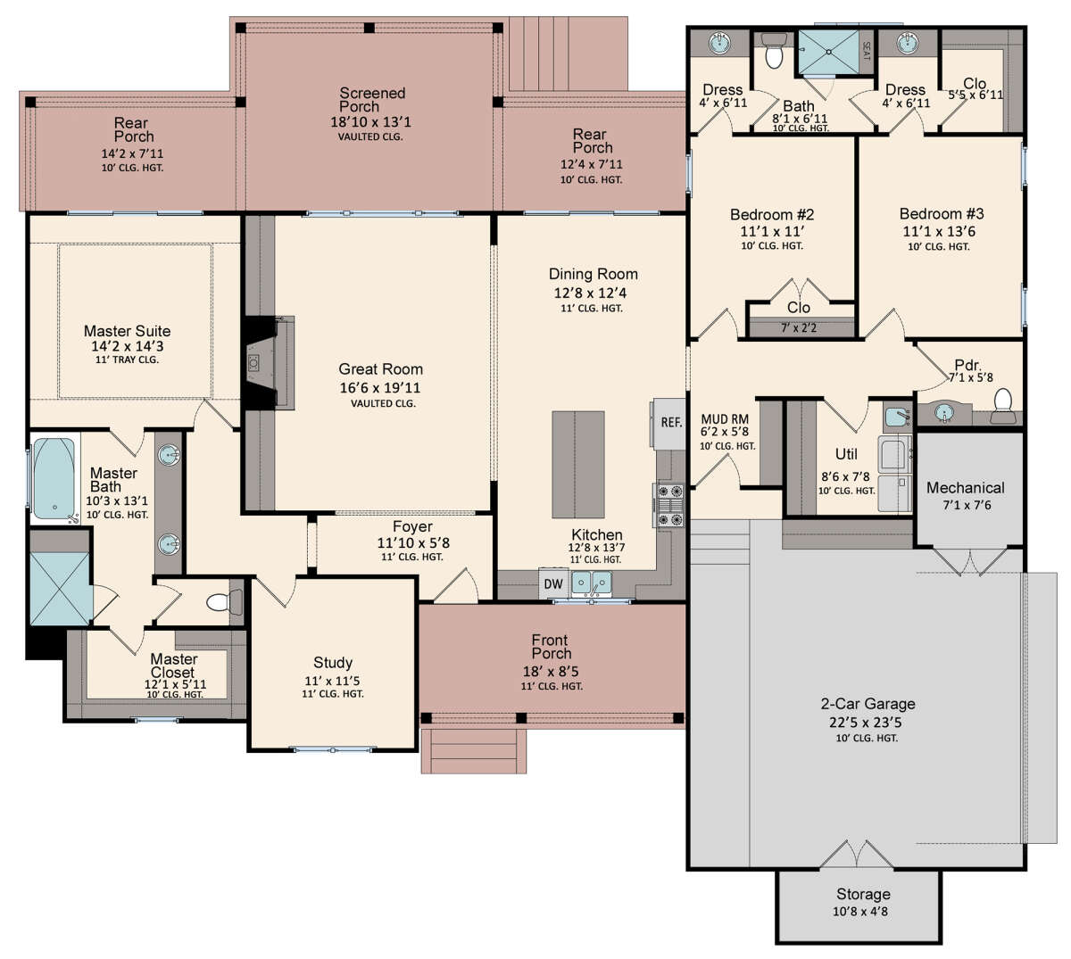 Main Floor  for House Plan #5995-00015