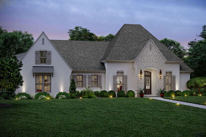 European House Plan #5995-00016 Elevation Photo