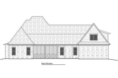 European House Plan #5995-00016 Elevation Photo