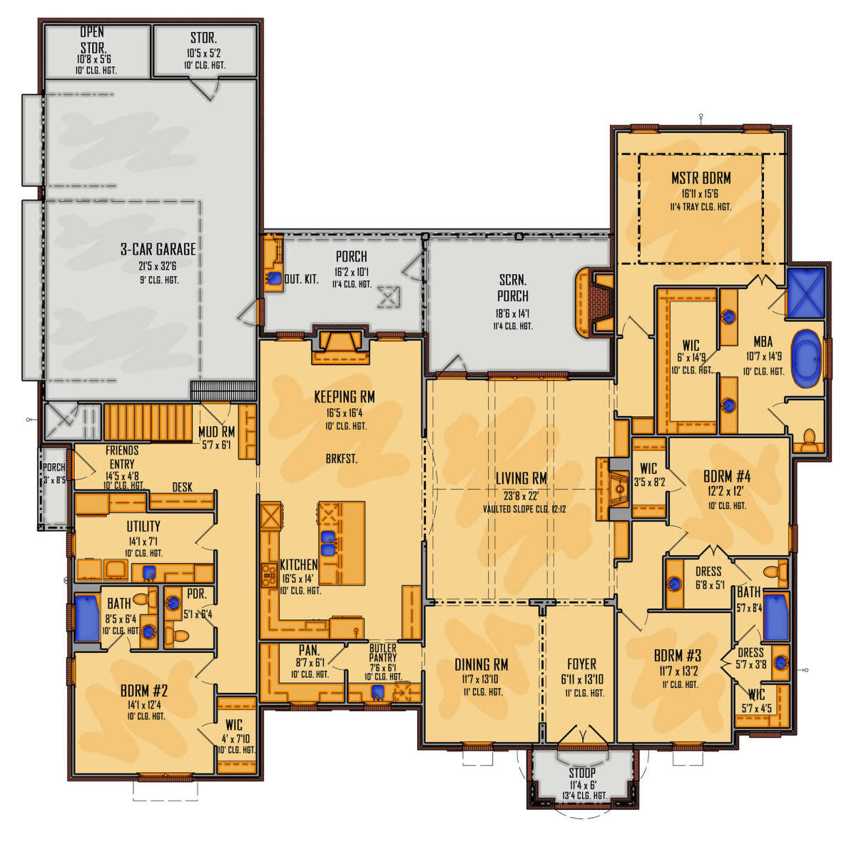 Main Floor  for House Plan #5995-00016