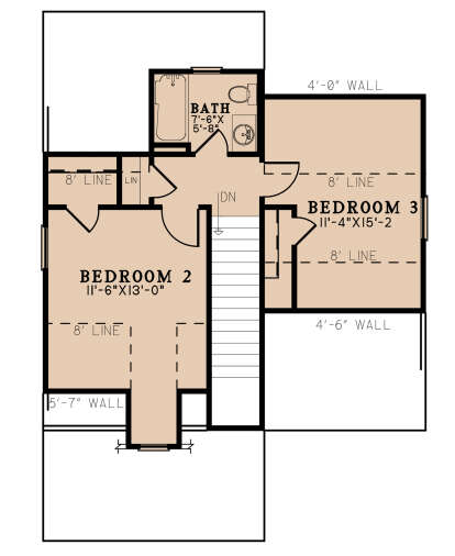 Second Floor for House Plan #8318-00287