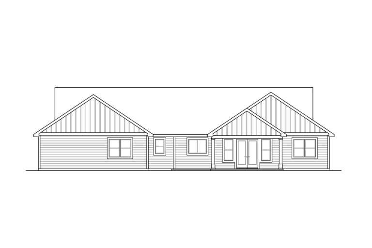 Craftsman House Plan #035-01026 Elevation Photo