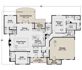 Main Floor  for House Plan #035-01026