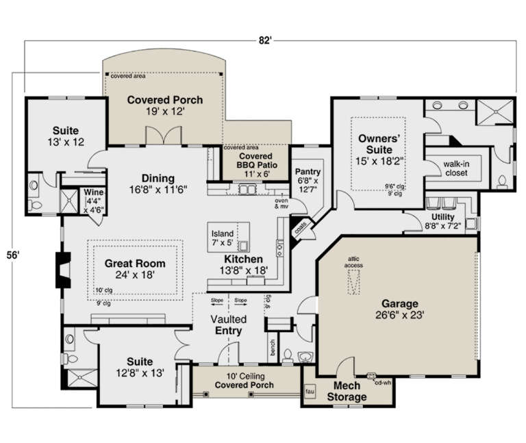 House Plan House Plan #27729 Drawing 1