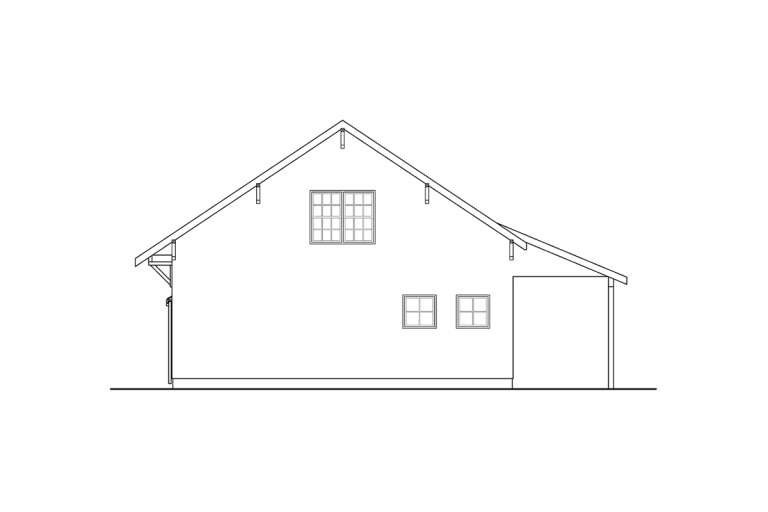 Craftsman House Plan #035-01028 Elevation Photo