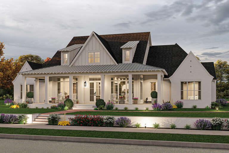 Modern Farmhouse House Plan #4534-00084 Elevation Photo