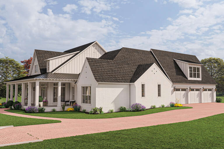 Modern Farmhouse House Plan #4534-00084 Elevation Photo