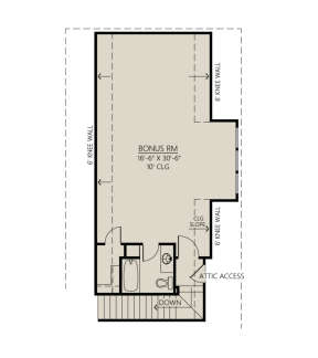 Bonus Room for House Plan #4534-00084