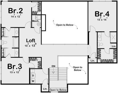 Second Floor for House Plan #963-00672