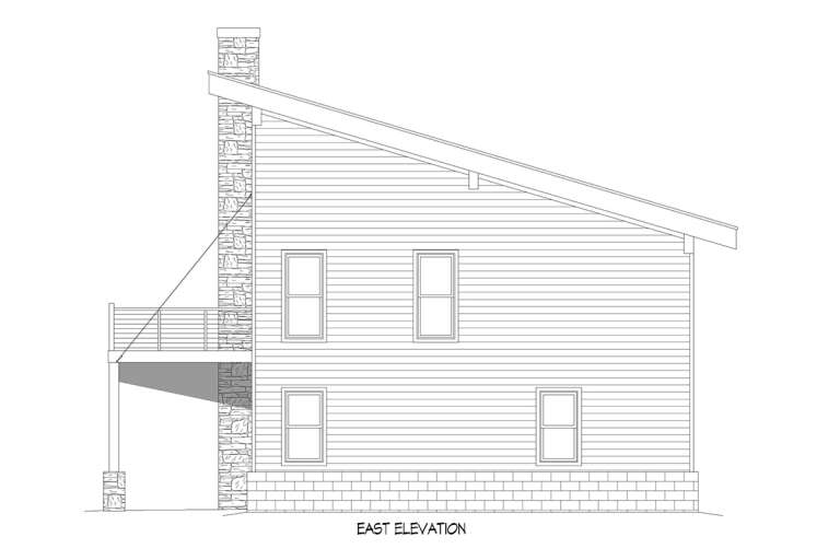 Modern House Plan #940-00620 Elevation Photo