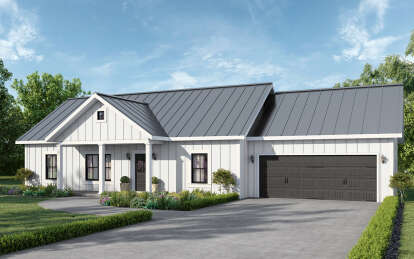 Modern Farmhouse House Plan #1776-00124 Elevation Photo