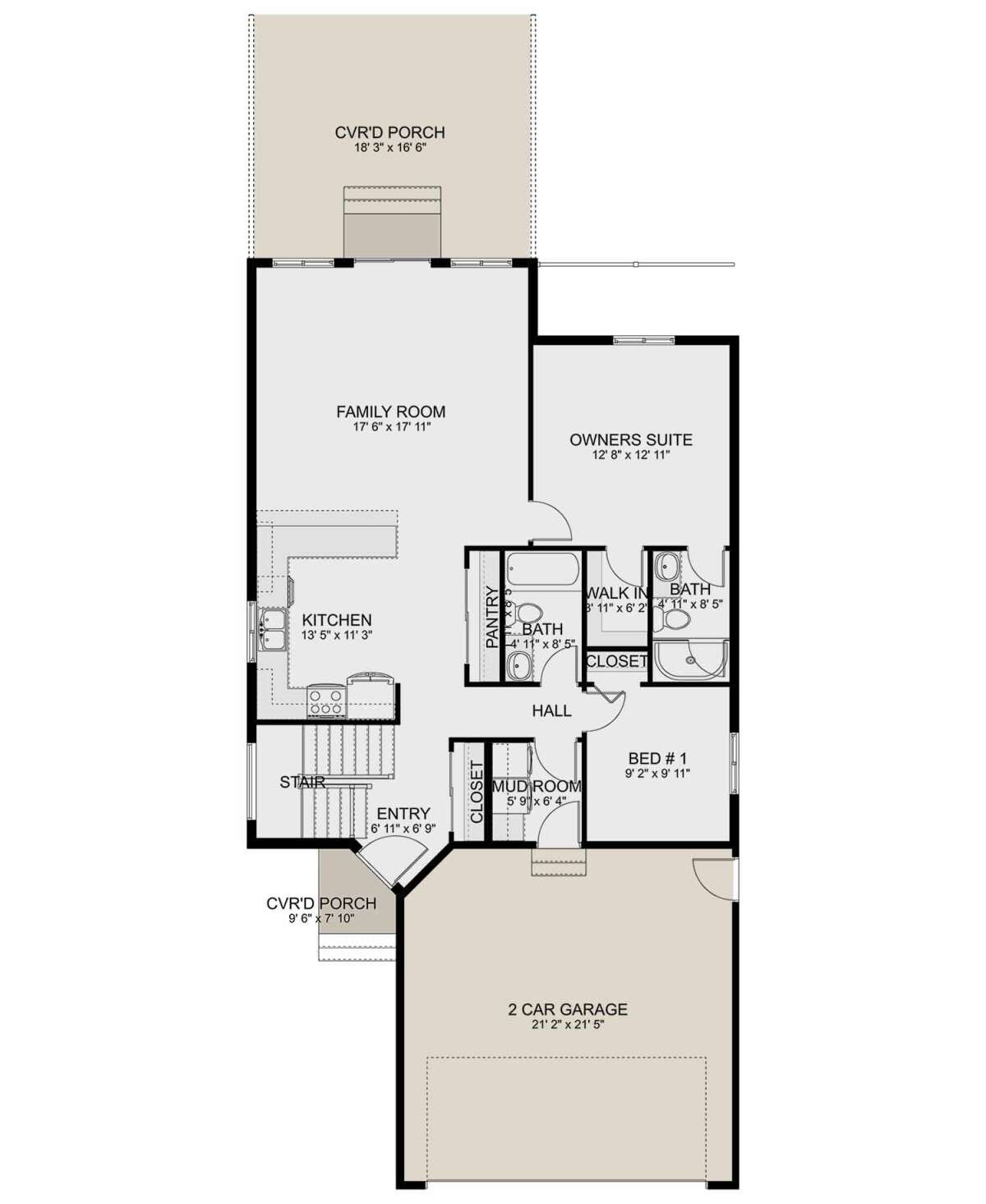 Main Floor  for House Plan #2802-00167