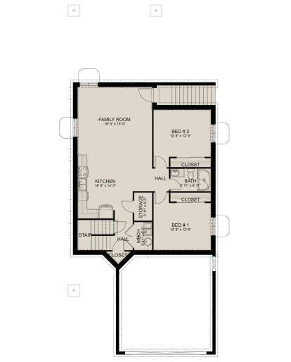 Basement for House Plan #2802-00167