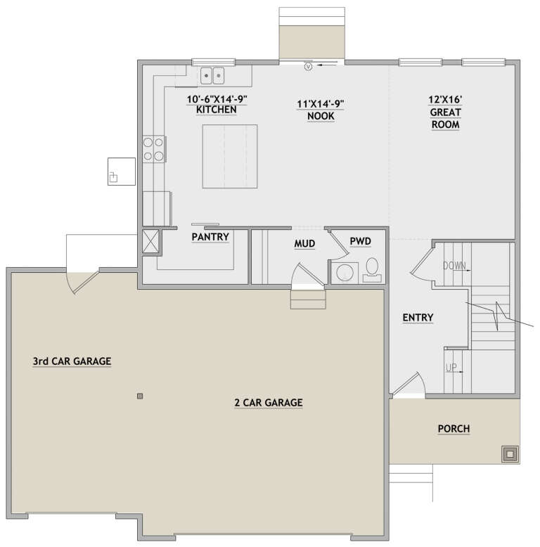 House Plan House Plan #27740 Drawing 1