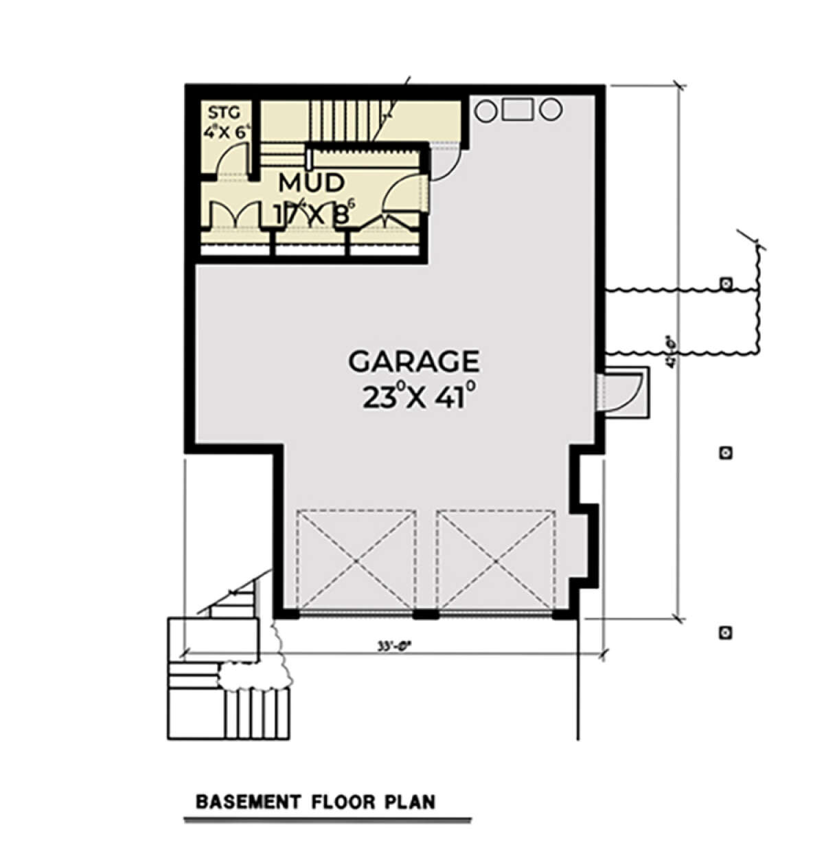 Basement for House Plan #2464-00001