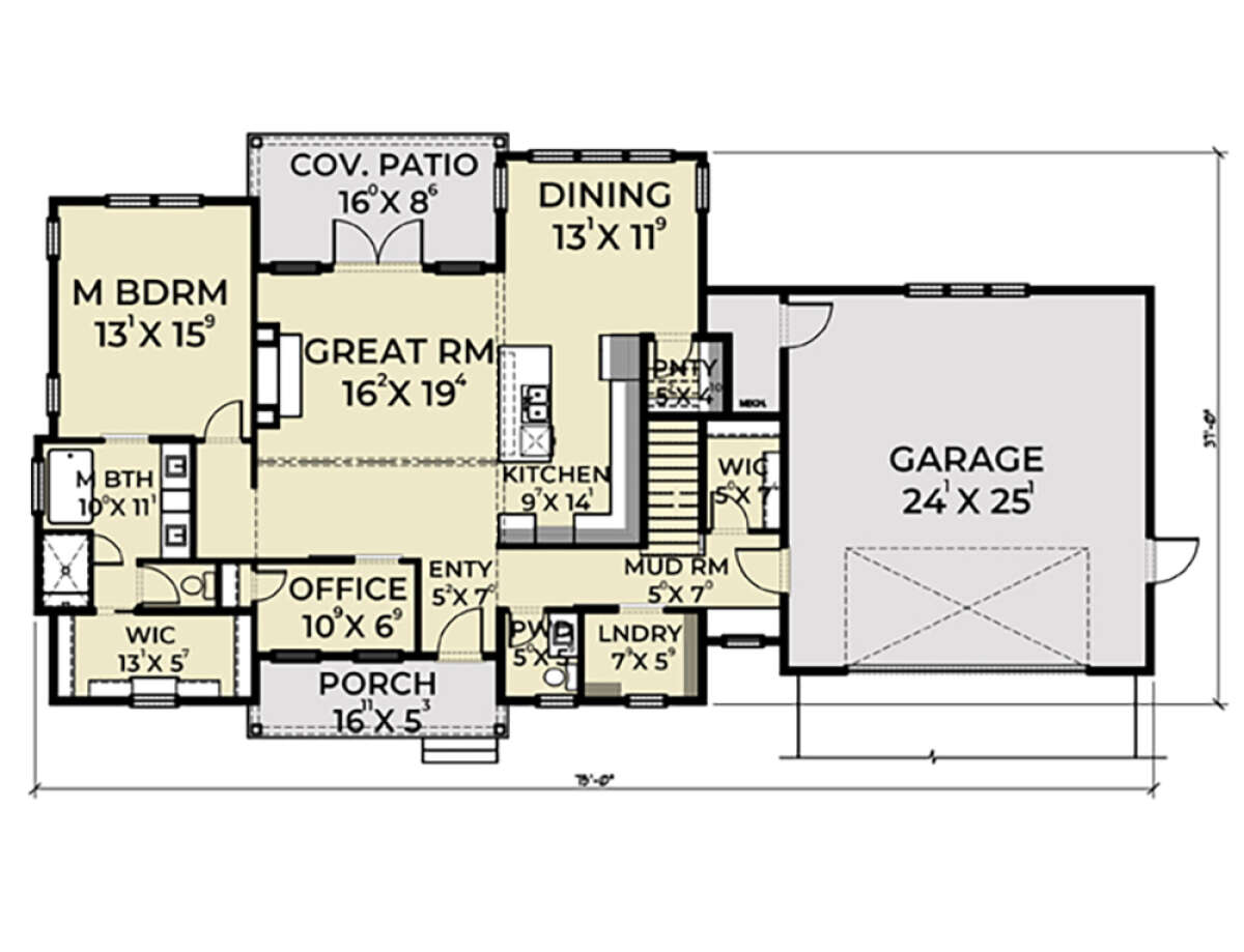 Main Floor  for House Plan #2464-00002