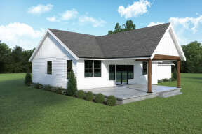 Modern Farmhouse House Plan #2464-00003 Elevation Photo
