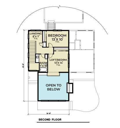 Second Floor for House Plan #2464-00004