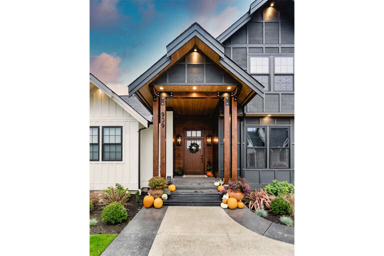 Modern Farmhouse House Plan #2464-00006 Elevation Photo