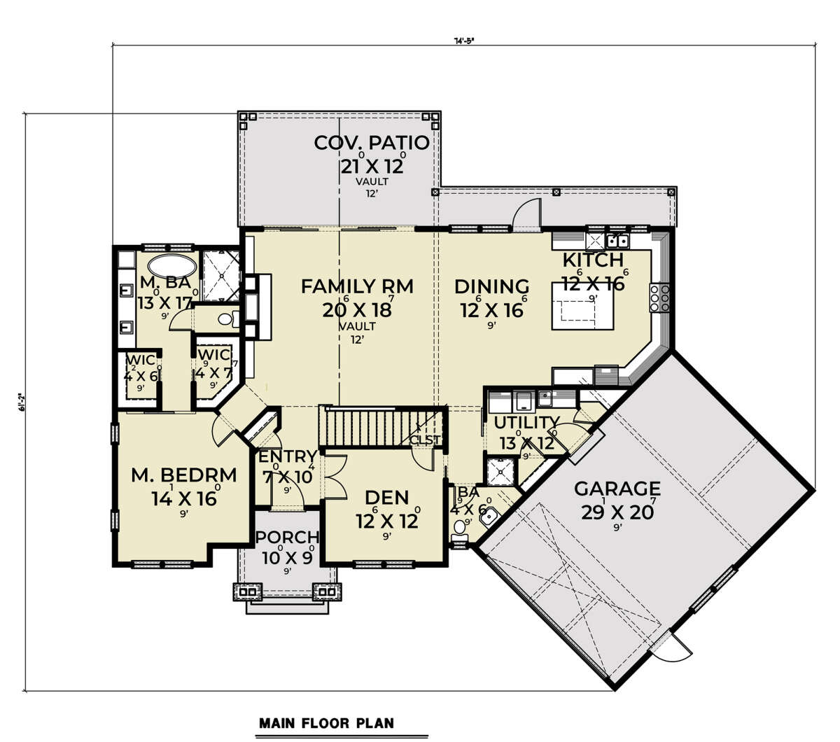 Main Floor  for House Plan #2464-00006
