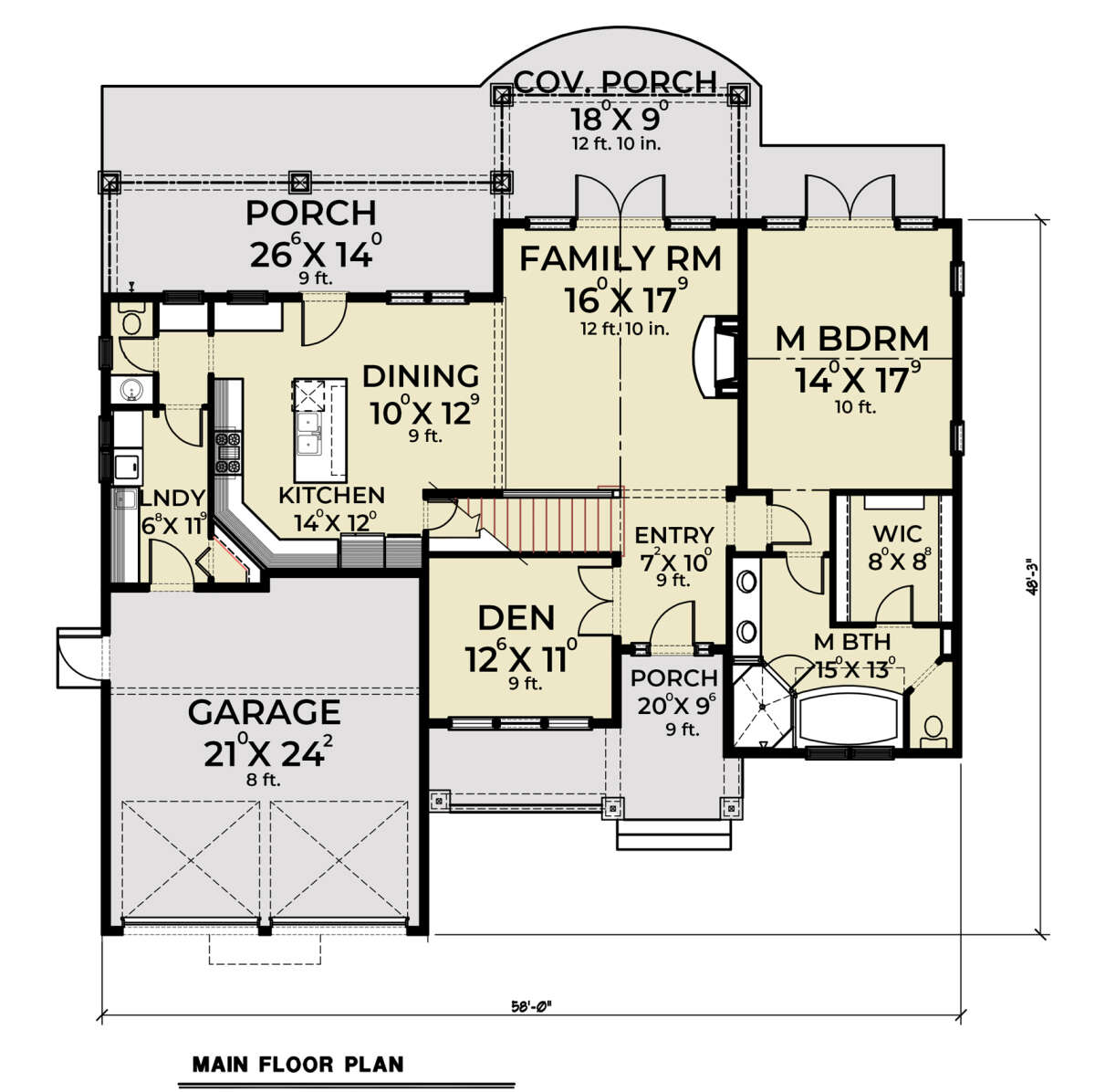 Main Floor  for House Plan #2464-00008