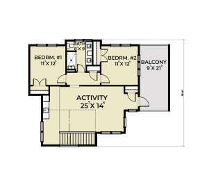 Second Floor for House Plan #2464-00009