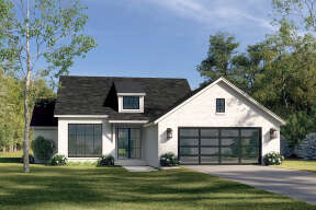 Modern House Plan #041-00301 Elevation Photo