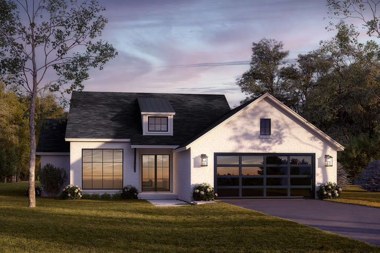 Modern House Plan #041-00301 Elevation Photo