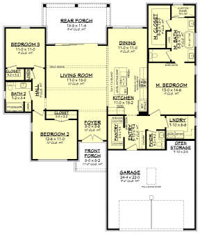 Main Floor  for House Plan #041-00301