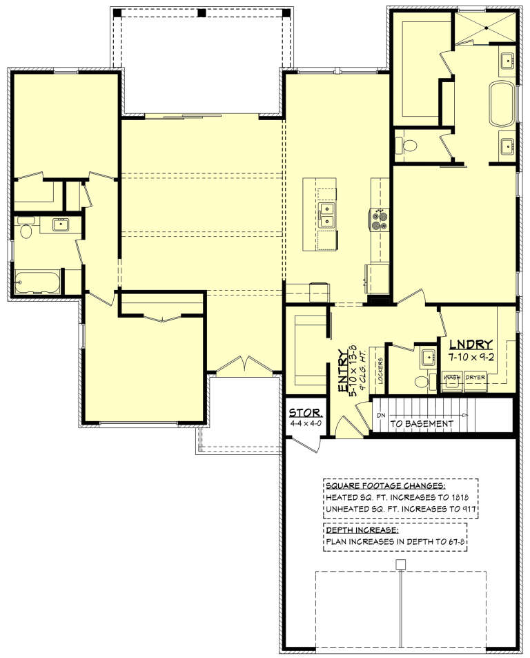 Modern Plan - 1,775 Square Feet, 3 Bedrooms, 2.5 Bathrooms | Floor Plan ...