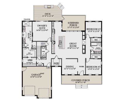 Main Floor  for House Plan #6849-00127