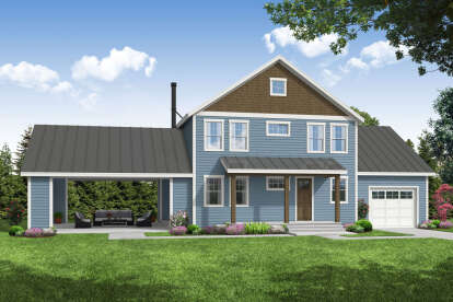 Country House Plan #035-01029 Elevation Photo