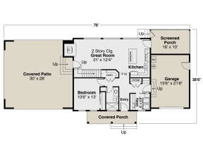 Main Floor  for House Plan #035-01029