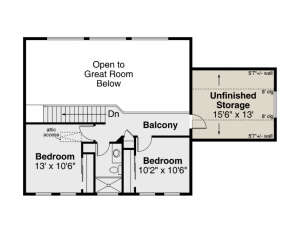 Second Floor for House Plan #035-01029