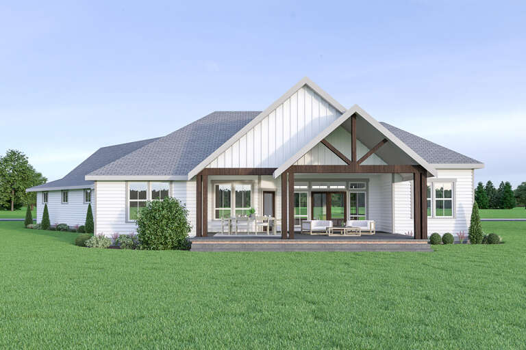 Craftsman House Plan #2464-00010 Elevation Photo