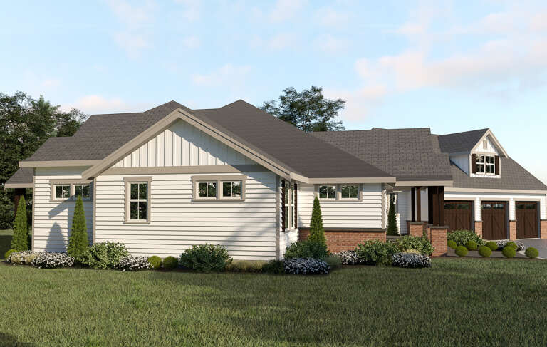 Craftsman House Plan #2464-00010 Elevation Photo